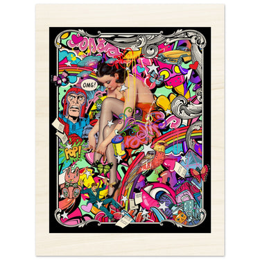OMG Wood Print - Spork Fine Art USA