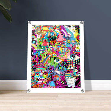 Find The Magic Peace Acrylic Print - Spork Fine Art USA