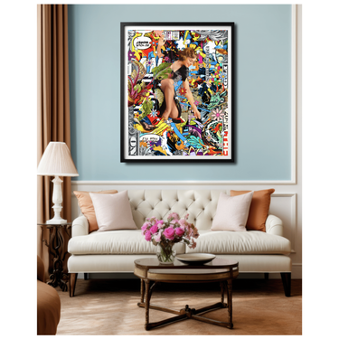 Do Your Worst Wooden Framed Print - Spork Fine Art USA