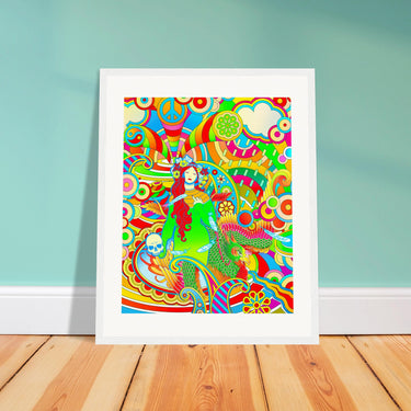 Acid Rain Wooden Framed Print - Spork Fine Art USA