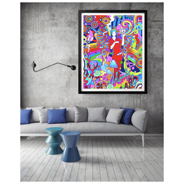 Not With The Saints Print - Spork Fine Art USA
