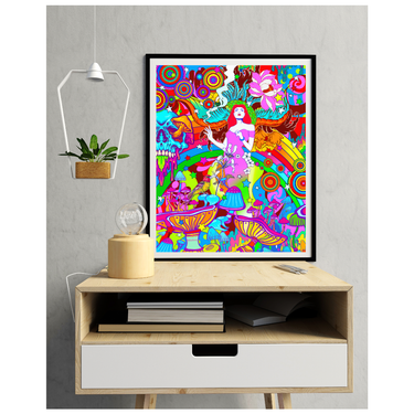 Psychedelic Angel Print - Spork Fine Art USA