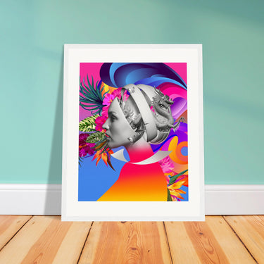 Chained Wooden Framed Print - Spork Fine Art USA