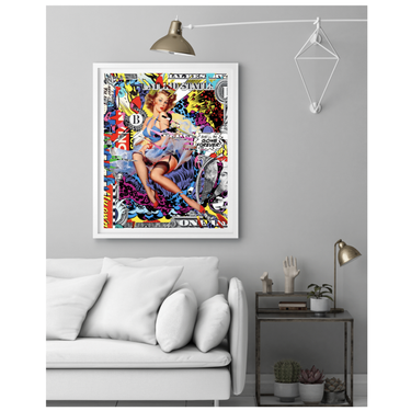 She’ll Be Gone Forever Wooden Framed Print - Spork Fine Art USA