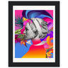Chained Wooden Framed Print - Spork Fine Art USA