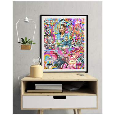 Hi, How Are You? Wooden Framed Print - Spork Fine Art USA