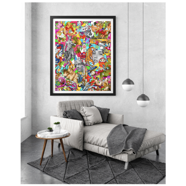 Charitable Deceptions Wooden Framed Print - Spork Fine Art USA