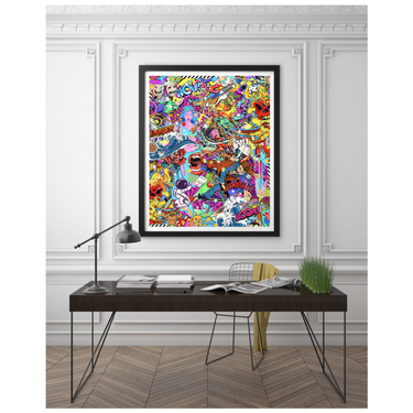 Democratic & Nondiscriminatory Wooden Framed Print - Spork Fine Art USA