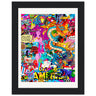 American Fight Wooden Framed Print - Spork Fine Art USA