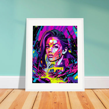 Comic Chic Wooden Framed Print - Spork Fine Art USA