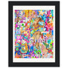 Good Vibes Only Wooden Framed Print - Spork Fine Art USA