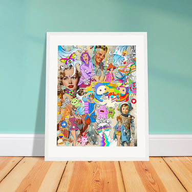 Message Wooden Framed Print - Spork Fine Art USA