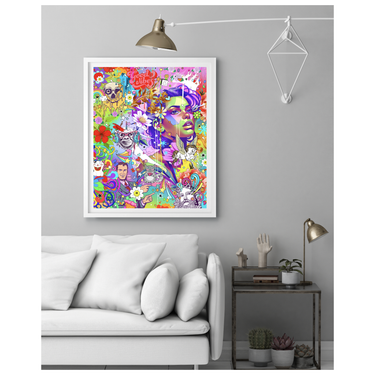 Good Vibes Wooden Framed Print - Spork Fine Art USA