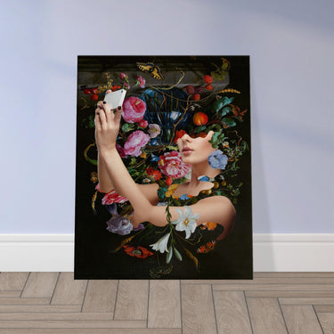 Selfitis Flip Canvas - Spork Fine Art USA