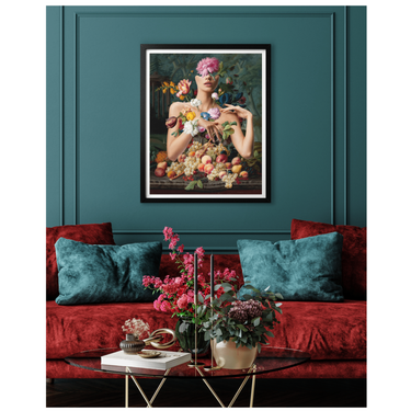 Depending On The Context Wooden Framed Print - Spork Fine Art USA