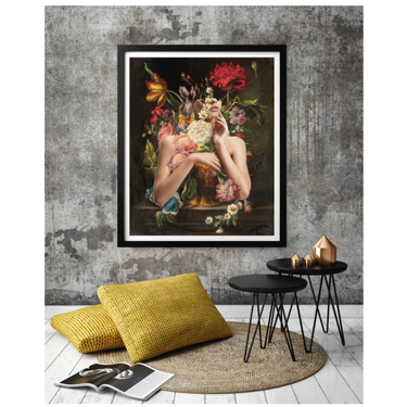 Show Up Wooden Framed Print - Spork Fine Art USA
