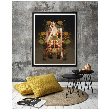 Not Here Just To Take Up Space Wooden Framed Print - Spork Fine Art USA