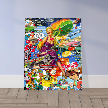 The Bitch Is On Her Way Canvas - Spork Fine Art USA