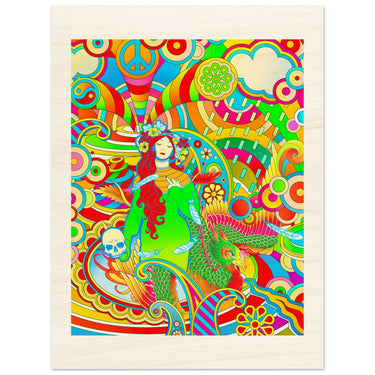 Acid Rain Wood Print - Spork Fine Art USA