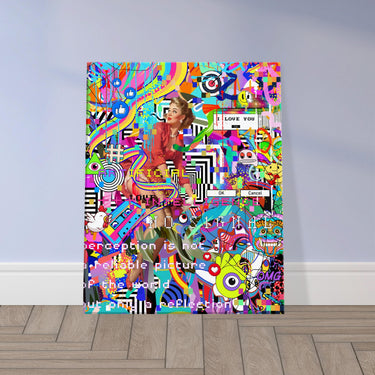 Perception Is Not a Reliable Picture Canvas - Spork Fine Art USA
