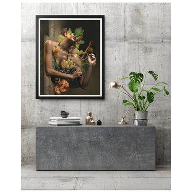 All About It Wooden Framed Print - Spork Fine Art USA