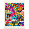 American Fight Wood Print - Spork Fine Art USA