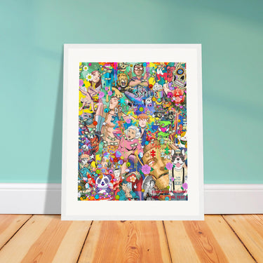 Dream Smile Wooden Framed Print - Spork Fine Art USA