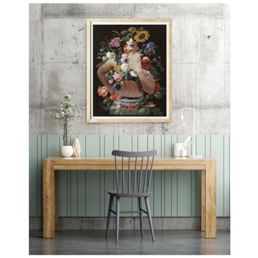 Bloom Where You’re Planted Wooden Framed Print - Spork Fine Art USA