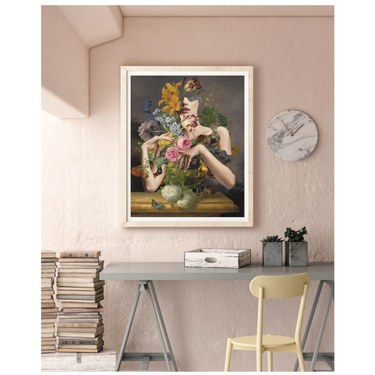 Tracing The Changing Wooden Framed Print - Spork Fine Art USA