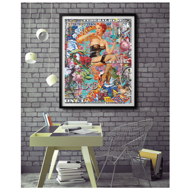 Any Town USA Wooden Framed Print - Spork Fine Art USA