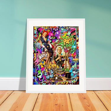 Bam Pop Wooden Framed Print - Spork Fine Art USA