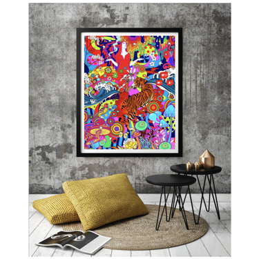 Daily Dose Wooden Framed Print - Spork Fine Art USA