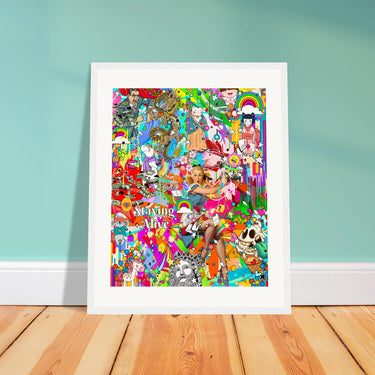 Staying Alive Wooden Framed Print - Spork Fine Art USA