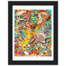 Perky Wooden Framed Print - Spork Fine Art USA
