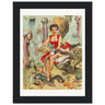 Under The Sea Reptile Butcher Shop Wooden Framed Print - Spork Fine Art USA