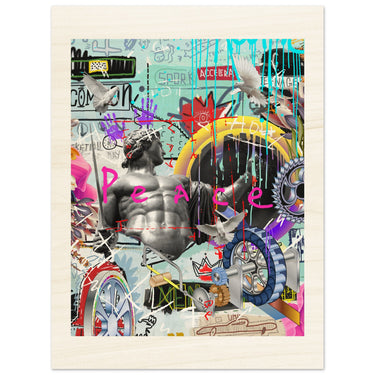 Peace Wood Print - Spork Fine Art USA