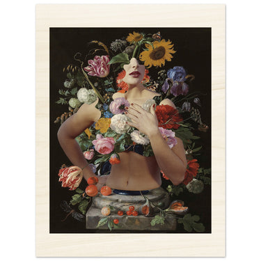 Bloom Where You’re Planted Wood Print - Spork Fine Art USA