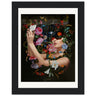 Selfitis Flip Wooden Framed Print - Spork Fine Art USA