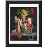 Healing Incantation Wooden Framed Print - Spork Fine Art USA