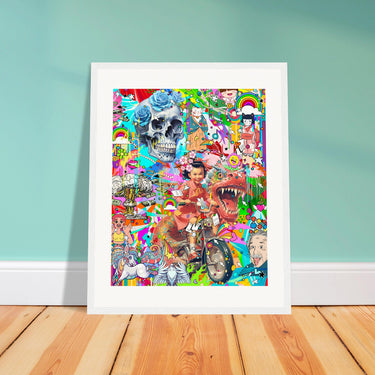 Not Of This Earth Wooden Framed Print - Spork Fine Art USA