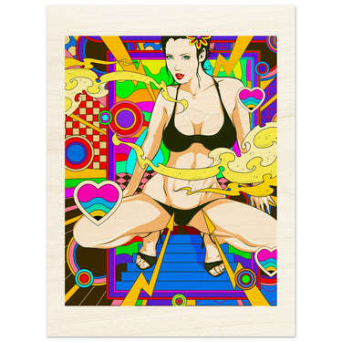 Leaving A Mark Wood Print - Spork Fine Art USA