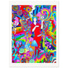 Not With The Saints Print - Spork Fine Art USA