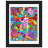 Psychedelic Angel Wooden Framed Print - Spork Fine Art USA